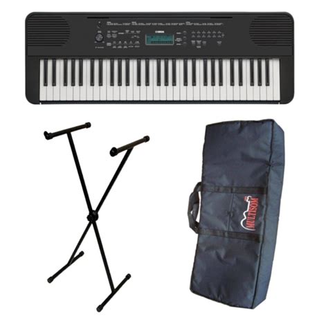 Kit Teclado Yamaha PSRE360 Bivolt Suporte Para Teclado Schumann