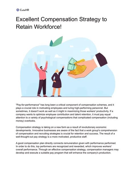 PPT Excellent Compensation Strategy To Retain Workforce PowerPoint