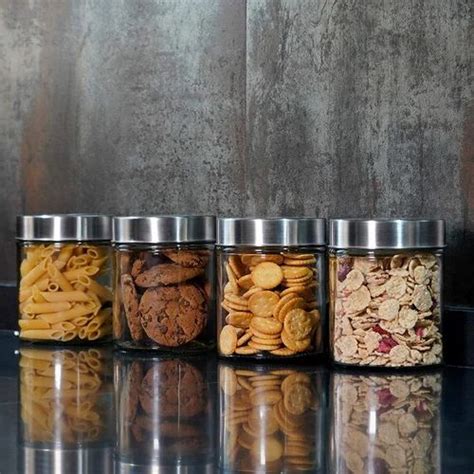 Capacity Ml Plastic Airtight Cookie Jar Set Of At Rs Set In