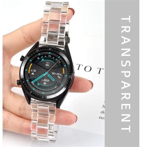 Jual Tali Strap Rantai Transparan Jam Tangan Smartwatch Mm Huawei Gt