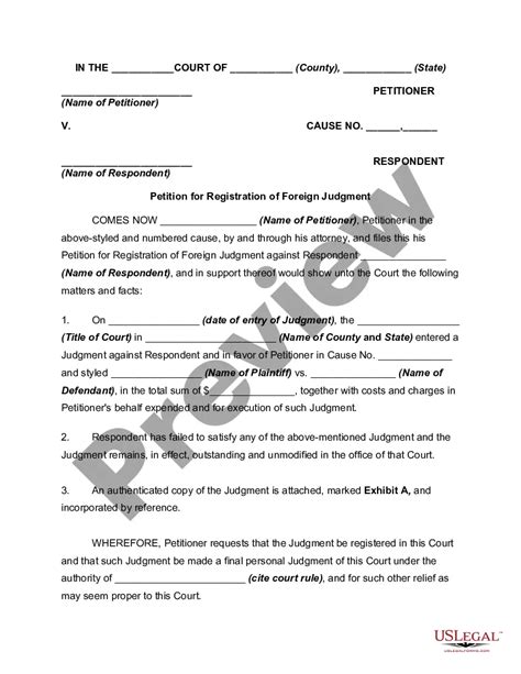 Register Foreign Order For Ulez Us Legal Forms