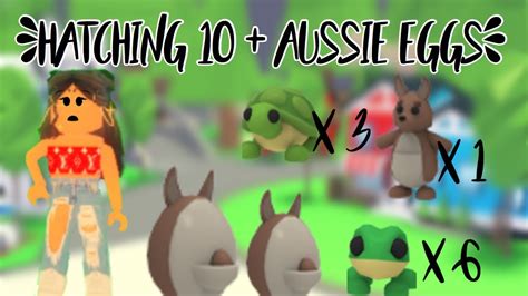 Hatching 10 Aussie Eggs Before They Go Shocking 😱 Adopt Me Egg