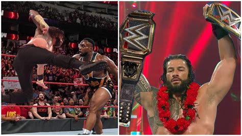 Roman Reigns Defeats Wwe Champion Big E 2021 Champion Vs Champion At