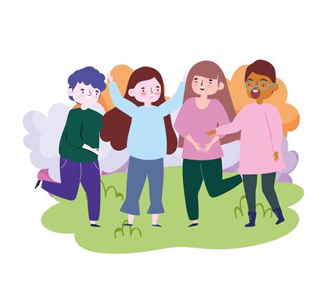 Grupo De Personas Juntas Para Celebrar Un Evento Especial En El Parque