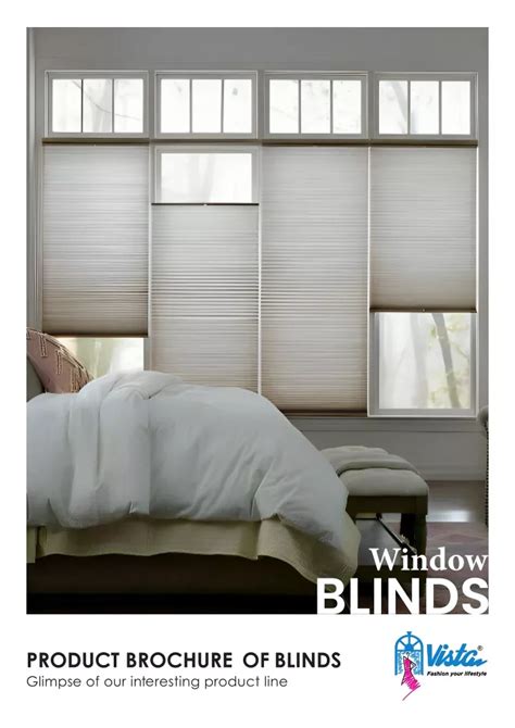 Ppt Vista Fashions Window Blinds Brochure Powerpoint Presentation