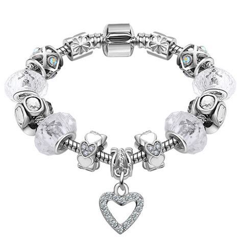 Pulseira Bracelete Pandora Murano Berloque Charm Prata Mercado Livre