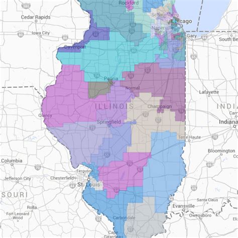 Illinois State Senate District Map - Printable Map