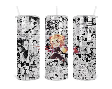 Anime Tumbler Design Sublimation Designs Cartoon Straight Etsy