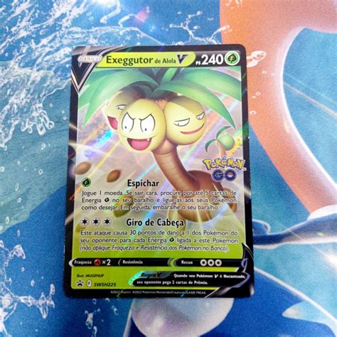 Carta Pok Mon Exeggutor De Alola V Promo Escorrega O Pre O