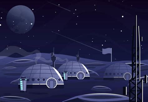 Lunar Base Illustrations Royalty Free Vector Graphics And Clip Art Istock