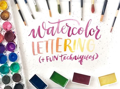 Watercolor Lettering Class Learn The Art Of Brush Technique