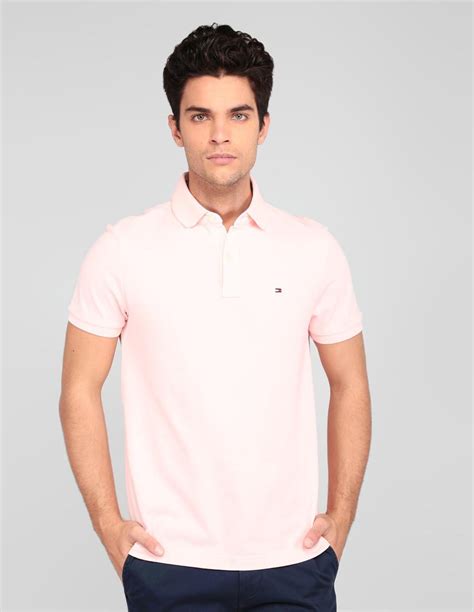 Anuncio El Actual Acento Camisa Polo Tommy Hilfiger Rosa Masculina