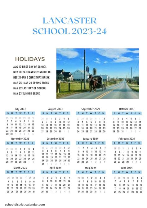 Lancaster School District Calendar 2024 25 - Patty Bernelle