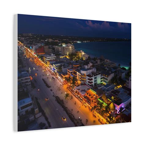 Playa Del Carmen City Skyline AI Canvas Wall Art Print Office - Etsy