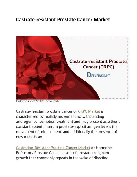 Ppt Castrate Resistant Prostate Cancer Market Powerpoint Presentation