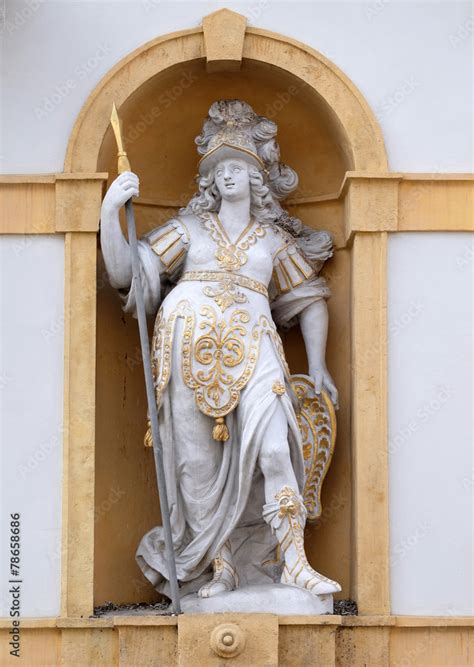 Minerva Roman Goddess Of Wisdom Arts Trade And Strategy Stock Photo