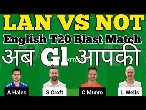 Lan Vs Not Dream11 Prediction Not Vs Lan Not Vs Lan Dream11 Team Lan Vs