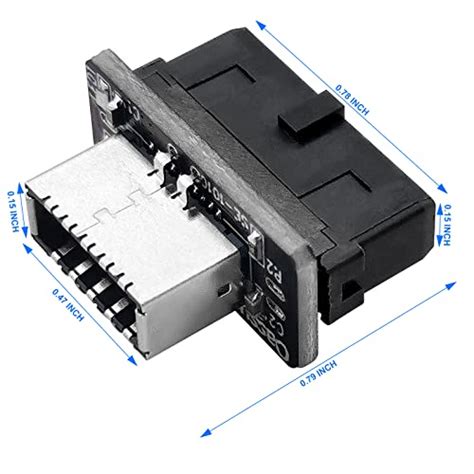 Oassuose Usb 31 Front Panel Adapterinternal Vertical Usb 30 Idc 20 Pin19pin To Type E Key A