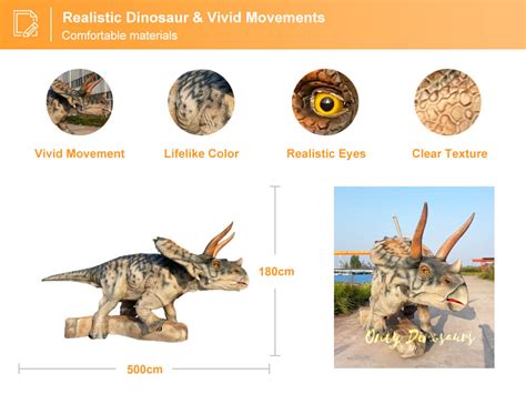 Animatronic Walking Triceratops For Stage