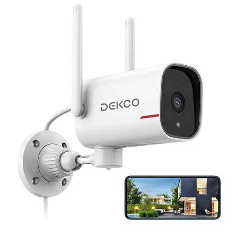 Dekco Wifi Security Cameras P Pan Rotating Wired Outdoor