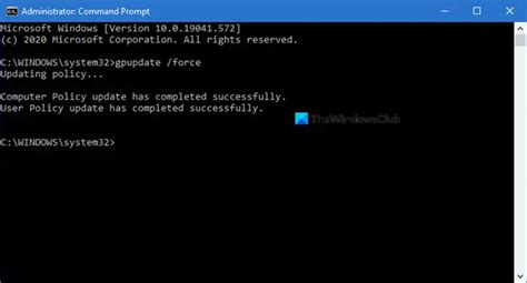 How To Force Group Policy Update In Windows 11 10 Thewindowsclub