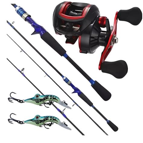 Kit Pesca Carretilha Rol Anticabeleira Vara M Iscas Shopee