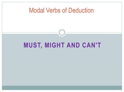 Solution Exercises Modal Verbs Of Deduction Studypool