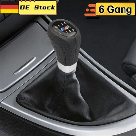 Gang Leder Auto Schaltknauf M Logo Style Schalthebel F R Bmw Er