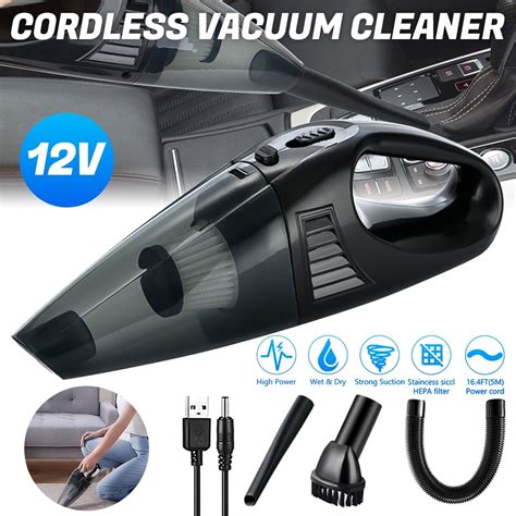 Powerful Car Vacuum Cleaner,DFITO Portable Wet&Dry Handheld Strong ...