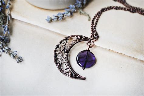 Copper Moon Necklace By Twistedjewelry On Deviantart