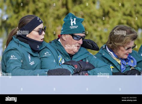 Oslo King Harald And Princess Ingrid Alexandra Watching Ski