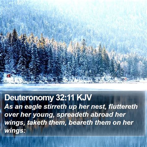 Deuteronomy 32:11 KJV Bible Verse Images