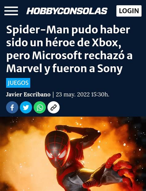 El Ltimo Spartan On Twitter Sony Pag Para Qu Los Juegos De Marvel