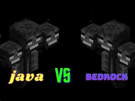 Differences In Fighting The Wither On Minecraft Java Vs Bedrock Edition