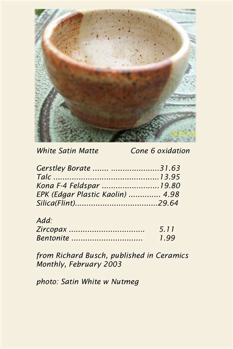 White Satin Matte Cone Oxidation Printed Jan Ceramic