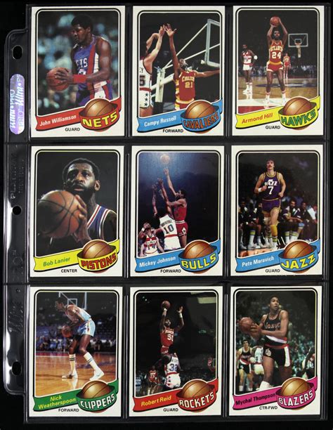 Lot Detail Topps Basketball Card Complete Set W Erving