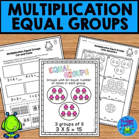 Multiplication As Repeated Addition Equal Groups Worksheets Made By