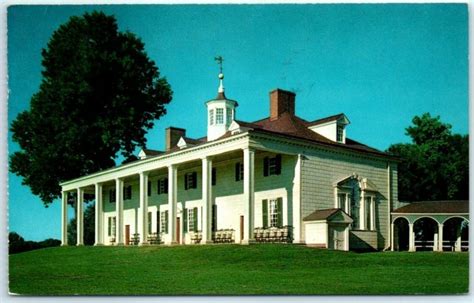 Postcard George Washington Mansion Mount Vernon Virginia Europe