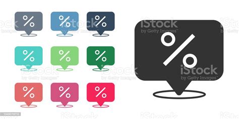 흰색 배경에 격리 된 블랙 할인 퍼센트 태그 아이콘 쇼핑 태그 기호입니다 특별 오퍼 사인 할인 쿠폰 기호 다채로운 아이콘을
