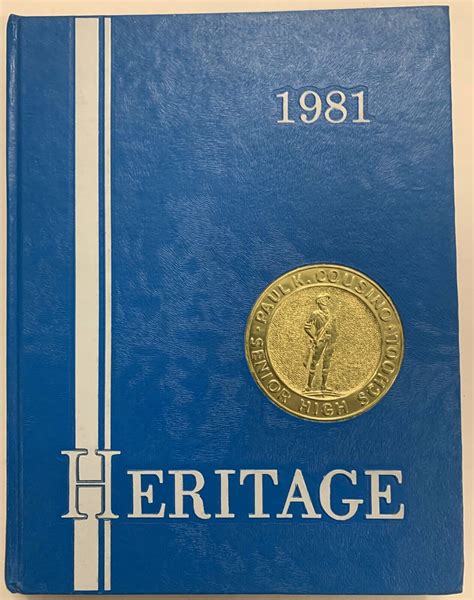 1981 Paul K Cousino Senior High School Yearbook The Heritage Warren