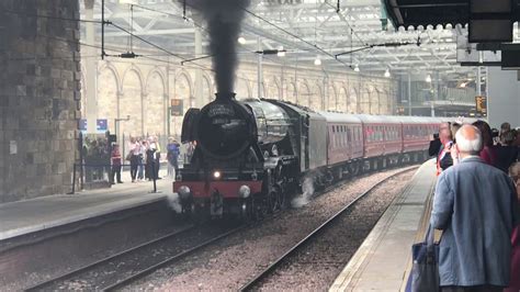 Flying Scotsman Departing Waverley 20 05 18 YouTube