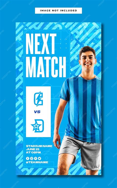 Premium Psd Next Football Soccer Match Instagram Story Template