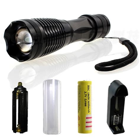 powerful led 5000 lumen flashlight lantern Cree XML T6 LED Tactical Flashlight Torch+1 ...