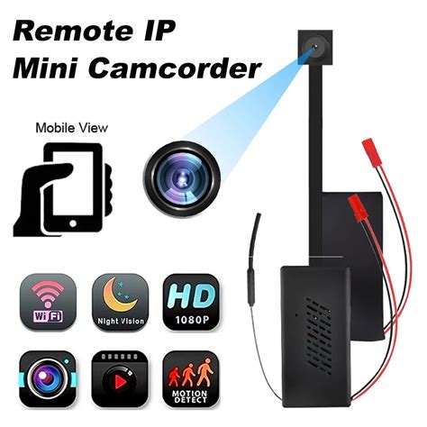 Mini Cam Ra De Surveillance Ip Wifi Hd P Petit Cam Scope De S Curit