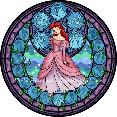 Stained Glass Ariel By Akili Amethyst On Deviantart