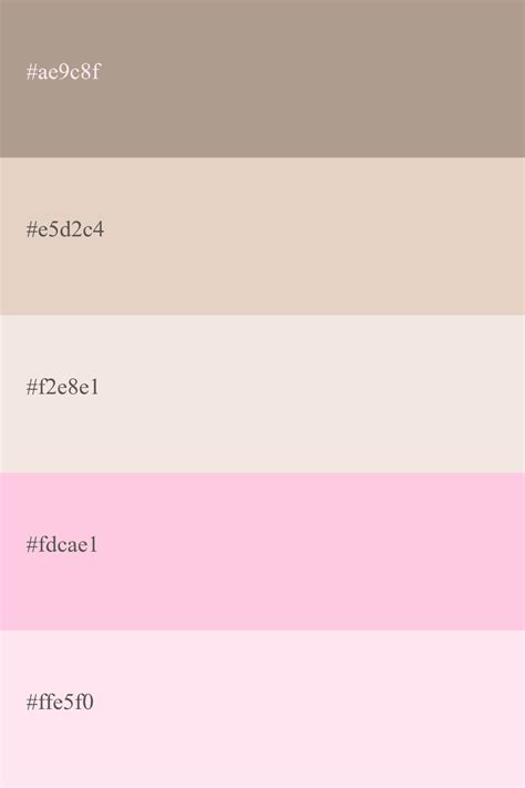 Nude Color Palette Codes Combinations 43 OFF