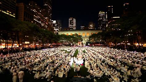 Diner En Blanc New York Official Video Bryant Park Youtube