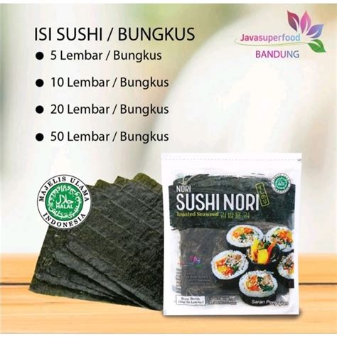 Jual Sushi Nori Seaweed Rumput Laut Panggang Sushi Nori Sakao Halal