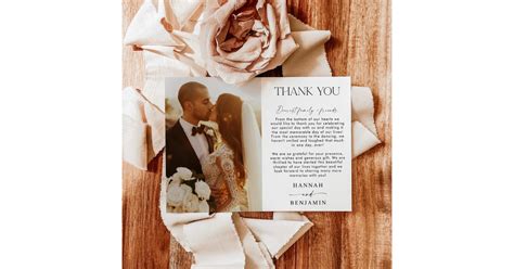 Wedding Photo Thank You Card | Photo Thank You | Zazzle