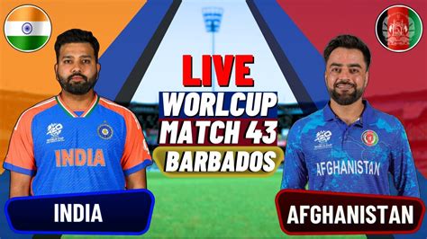 🔴 Live India Vs Afghanistan T20 World Cup Super 8 Live Match Score Ind Vs Afg Live Match